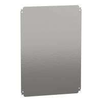 Płyta montażowa pełna 700x500mm (WxG) wykonana z arkusza stali galwanicznej, S3D, Thalassa | NSYMM75 Schneider Electric