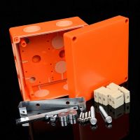 Puszka przeciwpożarowa n/t  KSK 125 DPO E90, 126x126x74mm, listwa 8P IP66 pomarańczowa (1/14szt) | KSK 125_DPO Kopos