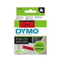 Taśma do drukarek DYMO D1-12mmx7m, czarny/czerwony | S0720570 DYMO