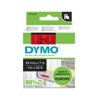 Taśma do drukarek DYMO D1-24mmx7m, czarny/czerwony | S0720970 DYMO