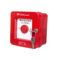 Wyłącznik alarmowy samoczynny n/t z zamkiem WGZ-1s, 2 tory prąd., NC-NO, samoczynny, z zamkiem | 921490 Elektromet