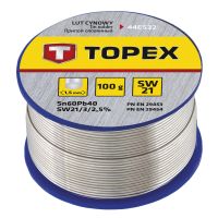 Lut 60%Sn 1,5mm z topikiem SW21 | 44E532 TOPEX