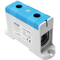 Złączka na szynę 35-150mm2 320A 1P niebieska | FLEAL-150/1K Tracon