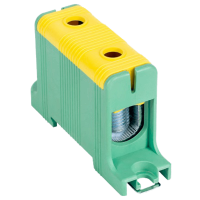 Złączka kompaktowa na szynę i płytę montażową, zielona | FLEAL-95/1ZS Tracon