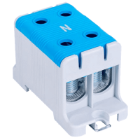 Złączka kompaktowa na szynę i płytę montażową, niebieska | FLEAL-95/2K Tracon