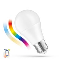 Lampa LEDBulb GLS 9W 850lm RGBW+CCT+DIM E27 230V Wi-Fi Spectrum SMART Tuya matowa | WOJ+14412 Wojnarowscy