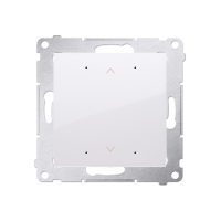 Sterownik przyciskowy do rolety sterowany smartfonem Wi-Fi 2x5A 230V biały Simon 54 GO wBox | DEZ1W.01/11 Kontakt Simon