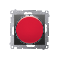 Sygnalizator świetlny LED światło czerwone (moduł) 230V~, czarny mat, Simon 54 | DSS2.01/49 Kontakt Simon