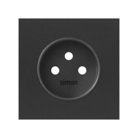 Pokrywa gniazda pojedynczego czarny mat Simon 100 | 10000068-238 Kontakt Simon