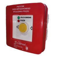 Przycisk przeciwpożarowego wyłącznika prądu PPWPp-4 A/4 | 904562 Elektromet