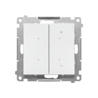 Ściemniacz do LED ściemnialnych, klawiszowy (moduł), Biały mat Simon 55 | TESL1.01/111 Kontakt Simon