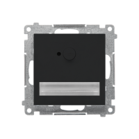 Oprawa oświetl LED 14V* z czujnikiem ruchu (0,78 W). Barwa zimna biała 5900K, Czarny mat Simon 55 | TOSC5K14.01/149 Kontakt Simon