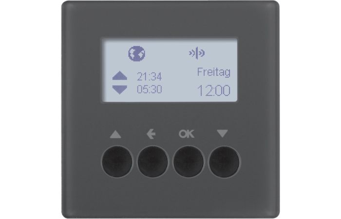 Łącznik żaluzjowy do sterowników żaluzjowych i mechanizmów Berker, antracyt, aksamit lakier, Q.x | 85745126 Hager