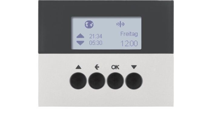 Łącznik żaluzjowy czasowy do sterownika żaluzjowego i mechanizmu załączającego Berker, alu, lakier | 85745177 Hager