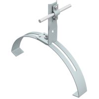 Uchwyt gąsiorowy H=8cm drut Fi 5-10mm szer. 26-32cm wys. 10-16cm, ocynk | AH04331 AH Hardt