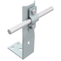 Uchwyt kątowy H=6cm, drut Fi--5-10mm, ocynk | AH05021 AH Hardt