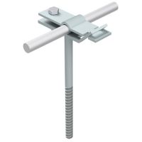 Uchwyt uniwersalny L=33 cm wkręcany drut Fi--5-12mm, ocynk | AH06351 AH Hardt