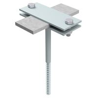 Uchwyt uniwersalny L=12 cm B do 50mm wkręcany, ocynk | AH06181 AH Hardt