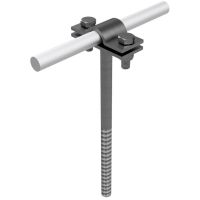 Uchwyt na drut wkręcany, H=12 cm drut Fi--5-10mm stal nierdzewna | AH07123 AH Hardt