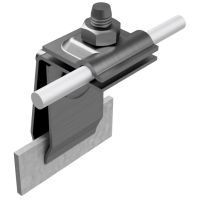 Uchwyt na blachę H=7 cm, drut Fi--5-10mm, stal nierdzewna | AH08053 AH Hardt