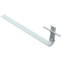 Uchwyt dachówkowy przykręcany do łaty z blaszką, skręt, L=38cm, ocynk | AH09041 AH Hardt