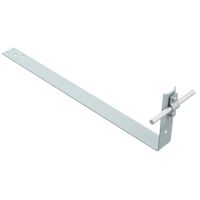 Uchwyt dachówkowy przykręcany do łaty z blaszką, L=43cm, ocynk | AH09181 AH Hardt