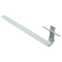 Uchwyt dachówkowy regulowany z blaszką, skręt, L=43cm, ocynk | AH09231 AH Hardt