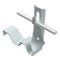 Uchwyt dachówkowy H=10 cm drut Fi 5-8mm, ocynk | AH09261 AH Hardt