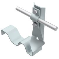 Uchwyt dachówkowy H=10 cm drut Fi 5-10mm, ocynk | AH09281 AH Hardt