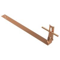 Uchwyt dachówkowy przykręcany do łaty zacisk, skręt, L=38cm, miedź/mosiądz | AH09022 AH Hardt