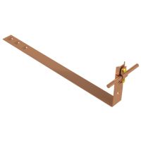 Uchwyt dachówkowy regulowany z blaszką, L=38cm, miedź/mosiądz | AH09072 AH Hardt