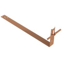 Uchwyt dachówkowy przykręcany do łaty zacisk, L=43cm, miedź/mosiądz | AH09162 AH Hardt