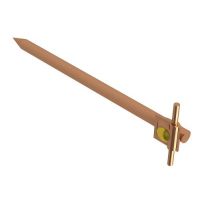 Kotwa wbijana z blokadą, L=35 cm, Fi 18 mm, miedź/mosiądz | AH15022 AH Hardt