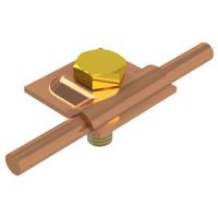 Złącze uniwersalne DIN, 1xM10x30, drut Fi- 5-10mm, miedź/mosiądz | AH16022 AH Hardt