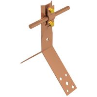 Uchwyt szczytowy, H=10 cm, drut Fi--5-10mm, miedź/mosiądz | AH21022 AH Hardt