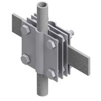 Złącze uziomowe 4xM8x40, B do 40mm, Fi- 20mm, stal nierdzewna | AH14243 AH Hardt