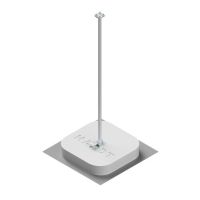 Maszt odgromowy wolnostojący pojedynczy do zwodów podwyższonych, H=1000mm, aluminiowy | AH40201 AH Hardt