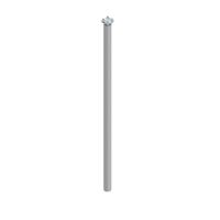 Maszt mocowany do ściany/konstrukcji do zwodów podwyższonych, H=1000mm, aluminiowy | AH41011 AH Hardt