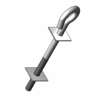 Śruba hakowa M16-200 ocynk ogniowy S3011C | S3011C ALPAR