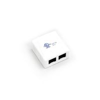 Gniazdo n/t 2x RJ45 UTP kat. 5e biały (kpl) | DN-93804-1 Assmann