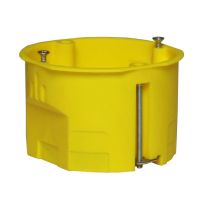 Puszka p/t PK-60F karton-gips bezhalogenowa samogasnąca IP20, żółty RAL1021 | 0201-0N Elektro-Plast Nasielsk