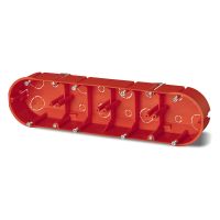 Puszka p/t PK-4x60 karton-gips IP20, ceglasta RAL2012 | 0235-00 Elektro-Plast Nasielsk