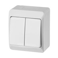 Łącznik hermetyczny natynkowy świecznikowy IP44, biały, Hermes | 0332-02 Elektro-Plast Nasielsk