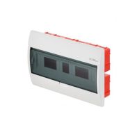 Rozdzielnica p/t 1/18 (N+PE) IP40 drzwi transparentne dymne ELEGANT 409x260x95mm $ | 0649-10 Elektro-Plast Nasielsk