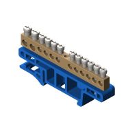 Listwa zaciskowa 12-torowa do montażu na listwie TH35, niebieska | 0921-00 Elektro-Plast Nasielsk