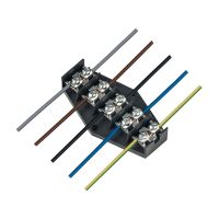Płytka rozgałęźna 5x16mm2, czarna | 0966-00 Elektro-Plast Nasielsk