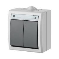 Łącznik hermetyczny natynkowy świecznikowy IP55, szary 7035/7043, Aquant | 1202-10 Elektro-Plast Nasielsk