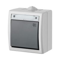 Łącznik hermetyczny natynkowy krzyżowy IP55, szary 7035/7043, Aquant | 1206-10 Elektro-Plast Nasielsk