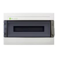 Rozdzielnica n/t RN 1/19 (N+PE) IP65 RAL7035+drzwi transparentne 410x262x150mm, Ep-Lux Plus | 1955-01 Elektro-Plast Nasielsk