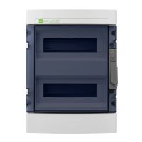 Rozdzielnica n/t RN 2/24 (N+PE) IP55 RAL7035+drzwi transparentne 304x408x149mm, Ep-Lux Plus | 1956-01 Elektro-Plast Nasielsk